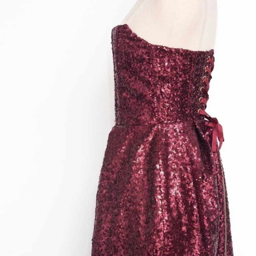 Bronx‎ and Banco Maraya Sequin Strapless Midi Dress